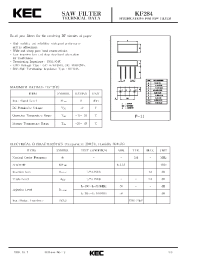 Datasheet KF284 производства KEC